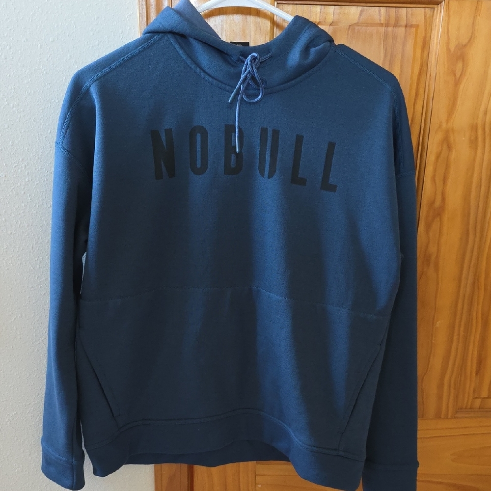 NOBULL Dark Blue Pullover Hoodie with Logo
